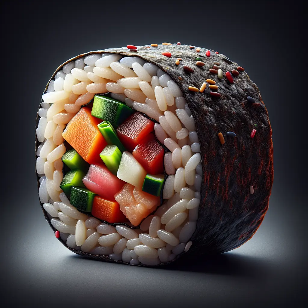 Brown Rice Vegetable Sushi Roll: A Delightful and Nutritious Culinary Experience