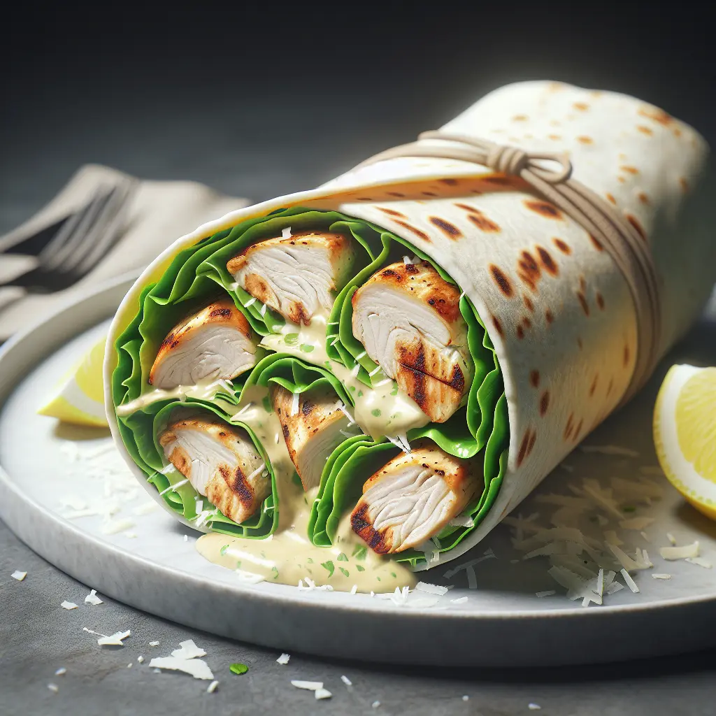 The Chicken Caesar Wrap: A Low-Calorie, High-Protein Lunchtime Delight