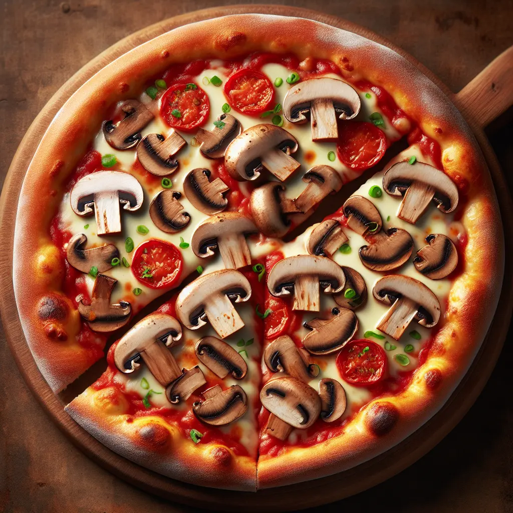 Indulge in the Culinary Delight of Mushroom Pizza