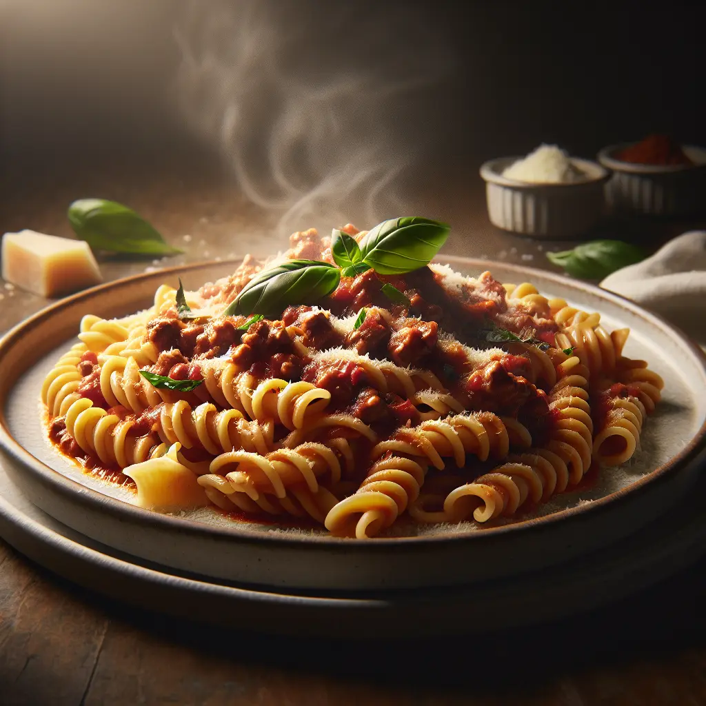 Indulge in the Flavorful Delight of Pasta with Meat Sauce