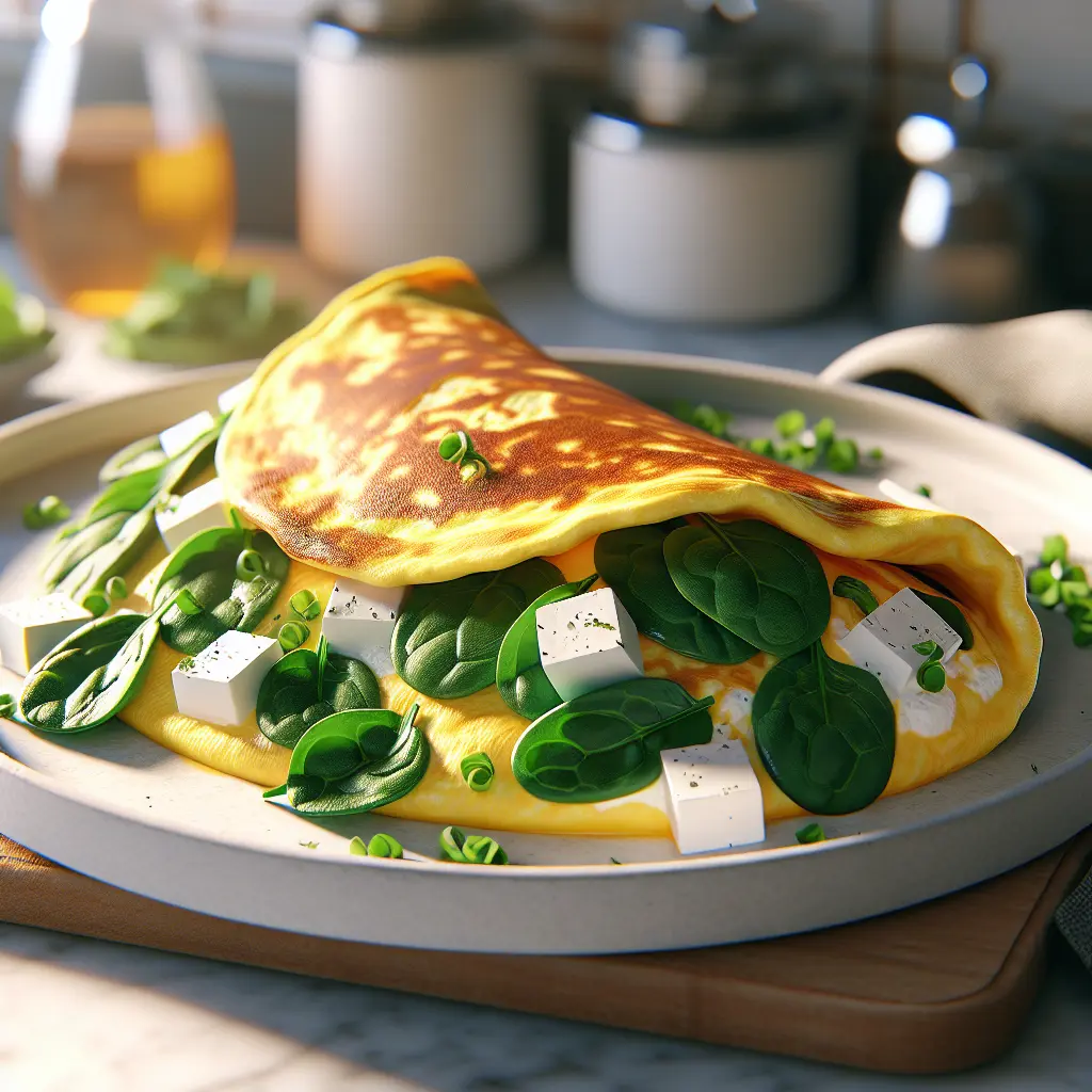 Spinach Feta Omelette: A Delightful and Nutritious Breakfast Option