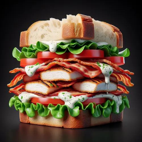 Indulge in the Ultimate Sandwich Delight: Exploring the Chicken Bacon Ranch Sandwich