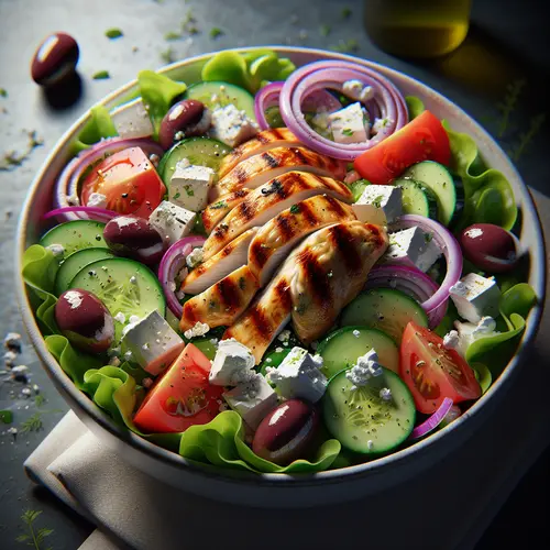 Discover the Refreshing Symphony of Greek Salad with Chicken