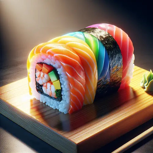 Rainbow Sushi: A Visual and Culinary Masterpiece on a Plate